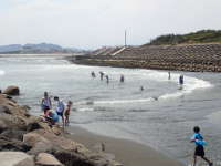 柳島海岸で海水浴の画像38