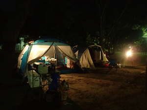 私たちのテント（夜のNo.14サイト）の画像10